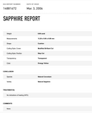 Sapphire #23210 7.69 cts