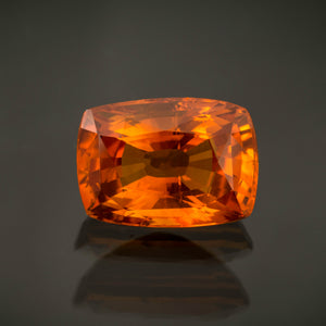 Orange Cushion Sapphire