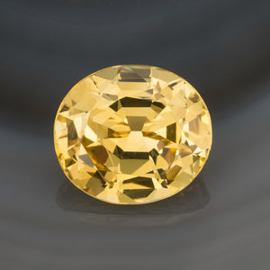 Yellow Oval Sapphire